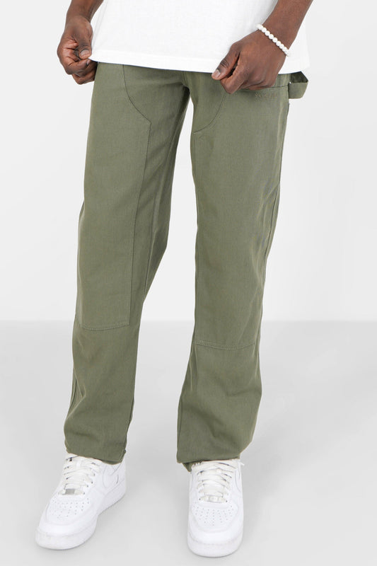 Pantalon carpenter poches Vert kaki