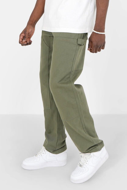 Pantalon carpenter poches Vert kaki